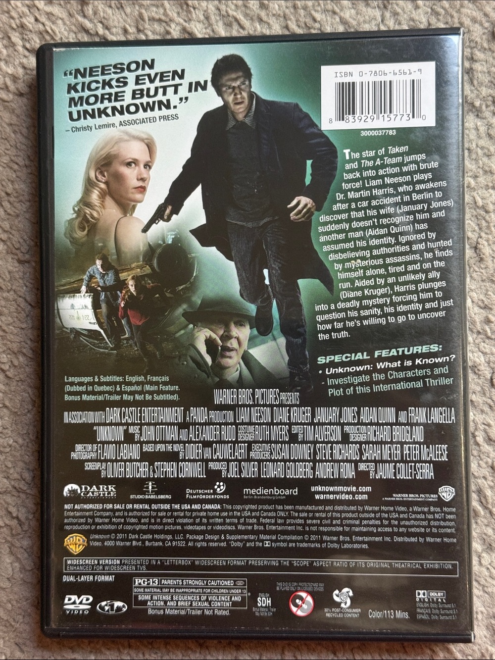 “Unknown” DVD! - Picture 3 of 6